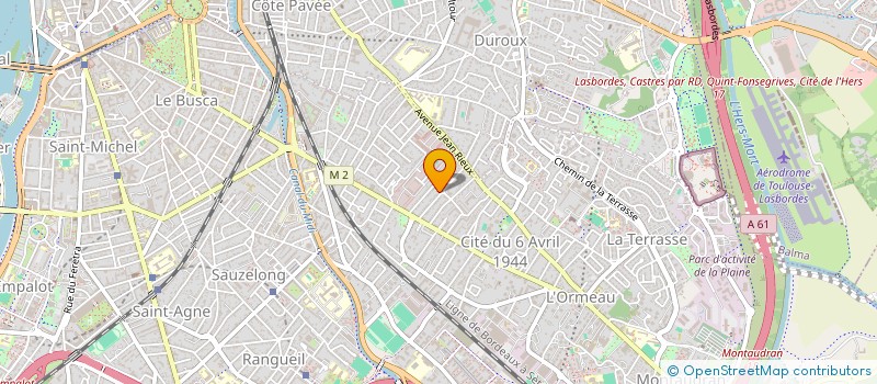 localisation de l'entreprise SCI ISAC à TOULOUSE