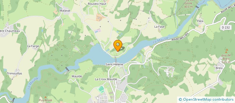 localisation de l'entreprise SCI ISACATH  BUJALEUF