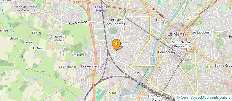 localisation de l'entreprise SCI ISACHRIS  LE MANS