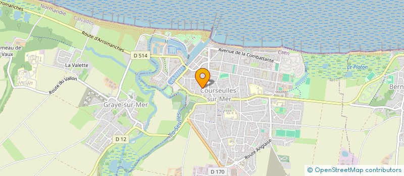 localisation de l'entreprise SCI ISACO à COURSEULLES-SUR-MER