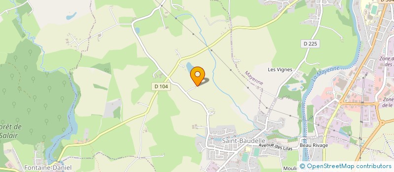 localisation de l'entreprise SCI ISACORD  SAINT-BAUDELLE