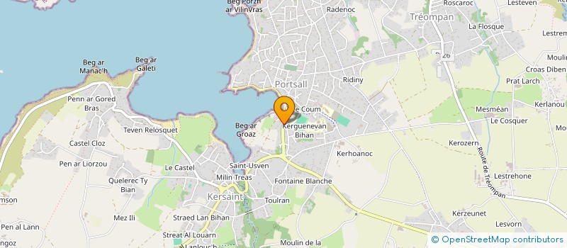 localisation de l'entreprise SCI ISADOR  PLOUDALMEZEAU