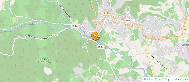 localisation de l'entreprise SCI ISAEMI à GRIMAUD