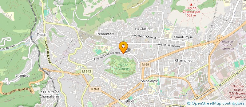 localisation de l'entreprise SCI ISAGAJA  CLERMONT-FERRAND