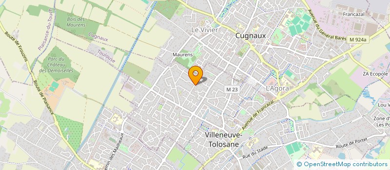 localisation de l'entreprise SCI ISAGIL à VILLENEUVE-TOLOSANE