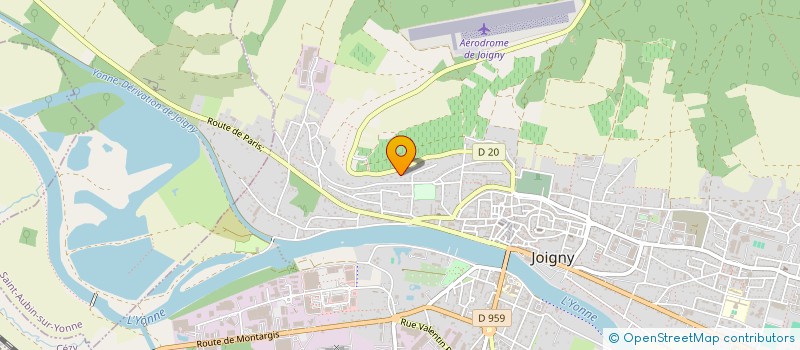 localisation de l'entreprise SCI ISAGO à JOIGNY