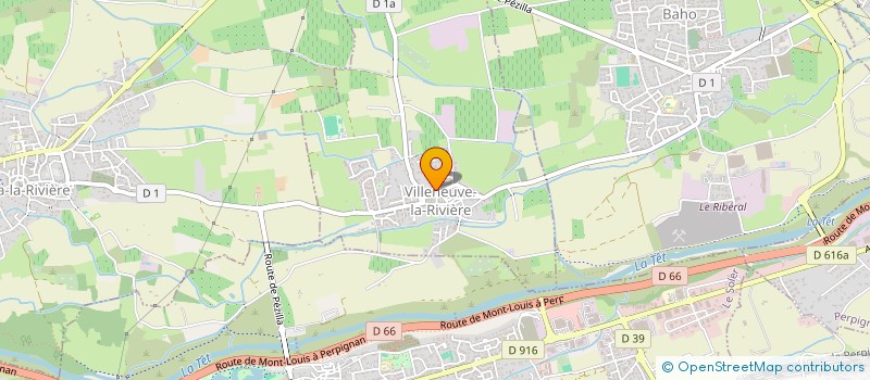 localisation de l'entreprise SCI ISAJEANSYL  VILLENEUVE-LA-RIVIERE