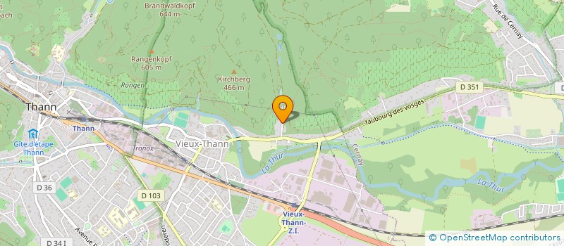 localisation de l'entreprise SCI ISAJO  VIEUX-THANN