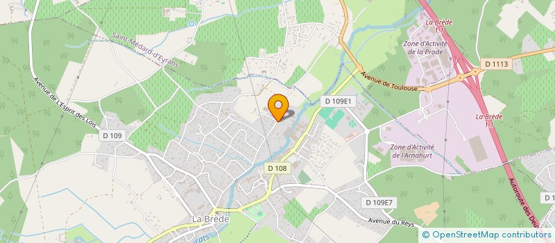 localisation de l'entreprise SCI ISALAURE  LA BREDE