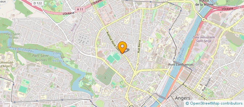 localisation de l'entreprise SCI ISALEX à ANGERS