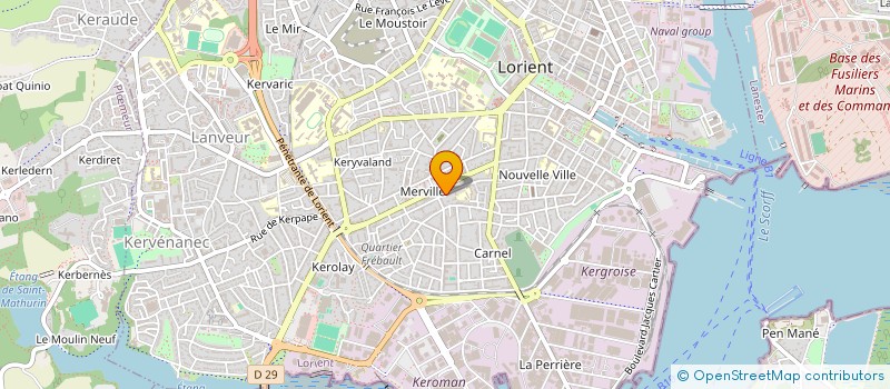 localisation de l'entreprise SCI ISALINE  LORIENT