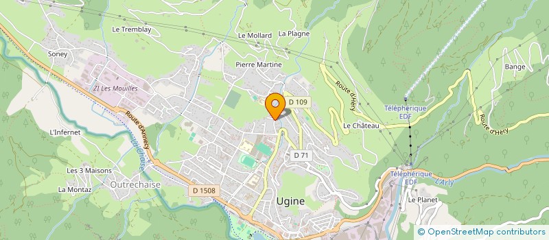 localisation de l'entreprise SCI ISALINE  UGINE