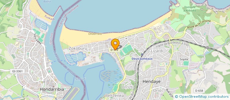 localisation de l'entreprise SCI ISALIS  HENDAYE