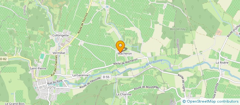 localisation de l'entreprise SCI ISAMAR à LUGNY