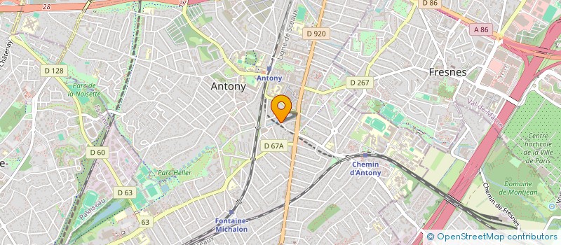 localisation de l'entreprise SCI ISANAT à ANTONY