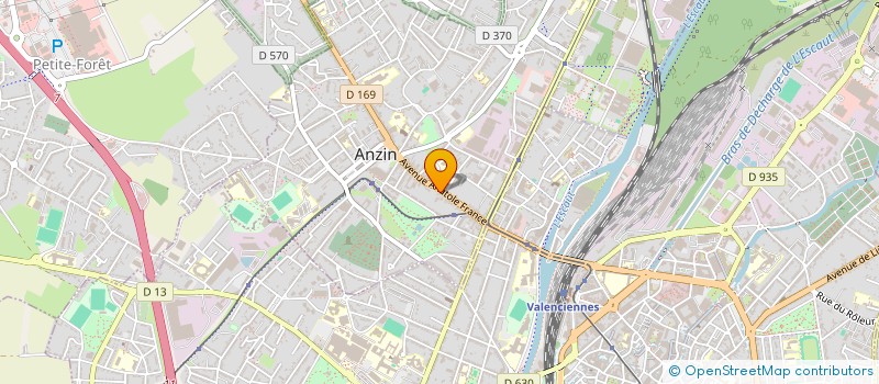 localisation de l'entreprise SCI ISANGE  ANZIN