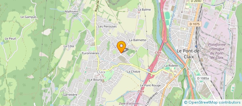 localisation de l'entreprise SCI ISANIS  CLAIX