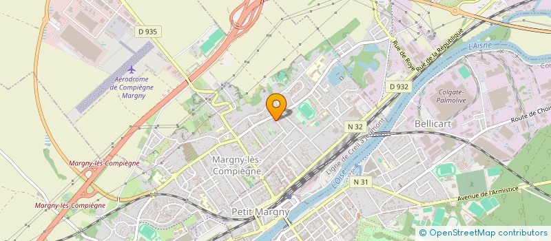 localisation de l'entreprise SCI ISANOEE  MARGNY-LES-COMPIEGNE