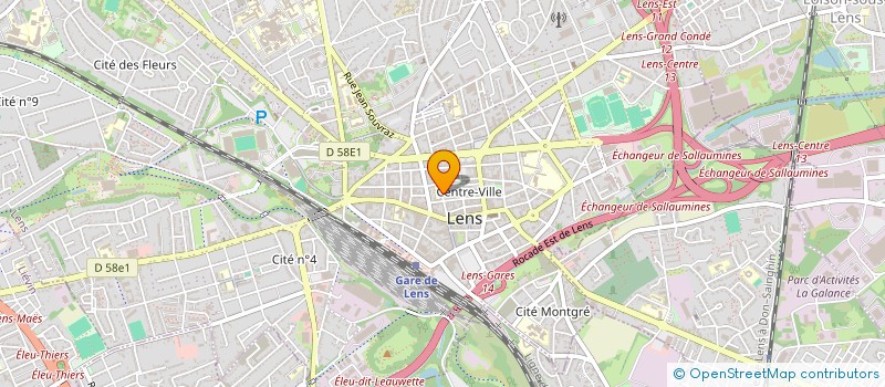 localisation de l'entreprise SCI ISANOR  LENS