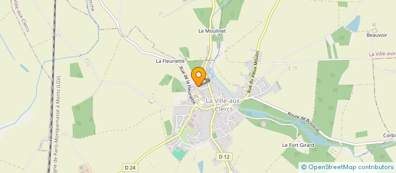 localisation de l'entreprise SCI ISAPA  LA VILLE-AUX-CLERCS