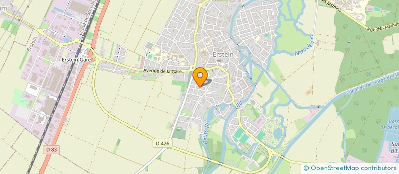 localisation de l'entreprise SCI ISAPA  ERSTEIN