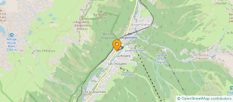 localisation de l'entreprise SCI ISAPAT 1 à CHAMONIX-MONT-BLANC