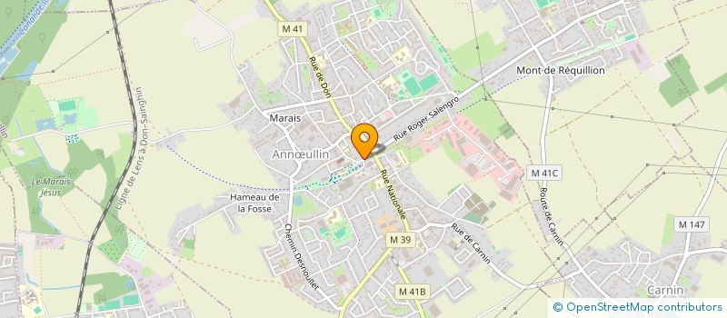 localisation de l'entreprise SCI ISAPHIE  ANNULLIN