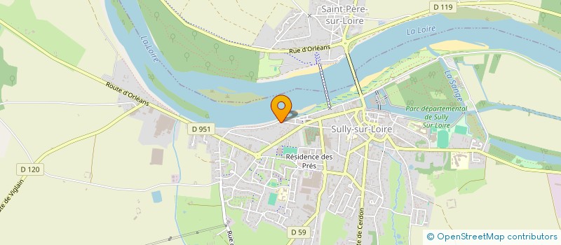 localisation de l'entreprise SCI ISAPIERRE à SULLY-SUR-LOIRE