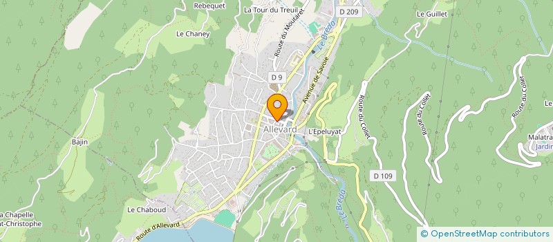 localisation de l'entreprise SCI ISARA  ALLEVARD