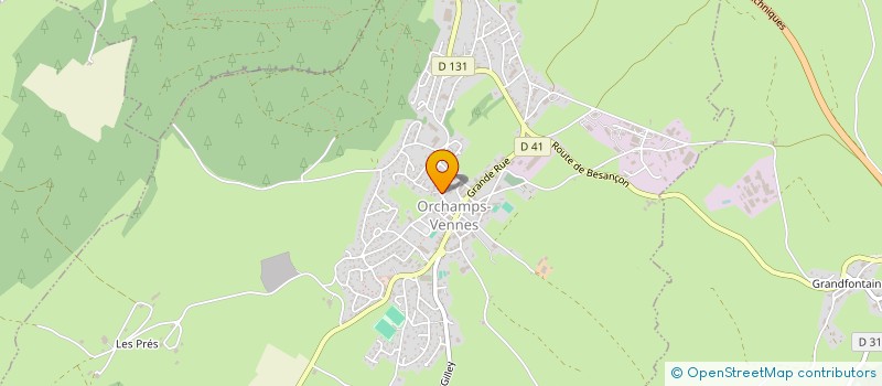 localisation de l'entreprise SCI ISARE  ORCHAMPS-VENNES