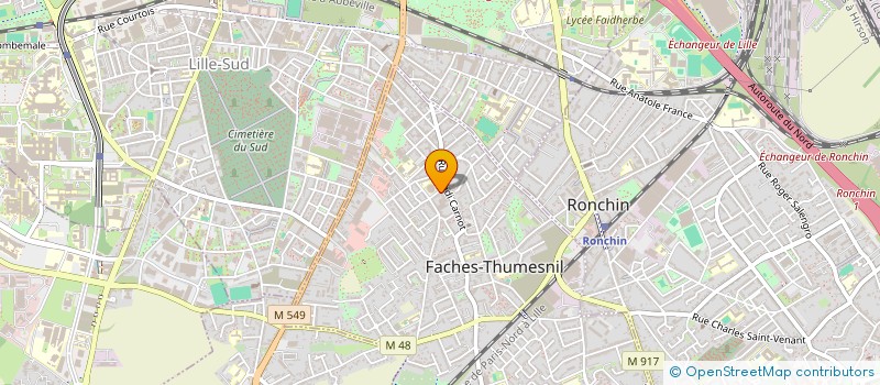 localisation de l'entreprise SCI ISARO  FACHES-THUMESNIL