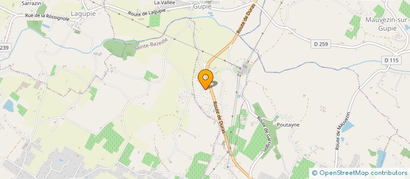 localisation de l'entreprise SCI ISASER  CASTELNAU-SUR-GUPIE