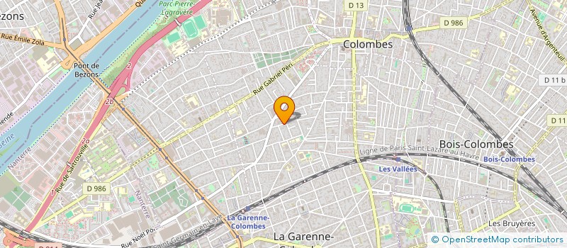 localisation de l'entreprise SCI ISATHI à COLOMBES