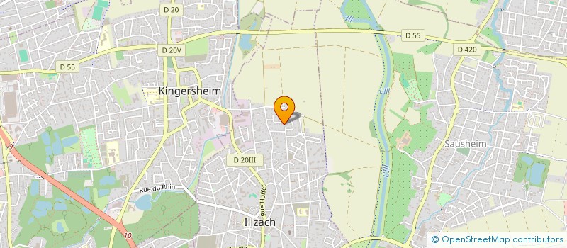 localisation de l'entreprise SCI ISATHIS  ILLZACH