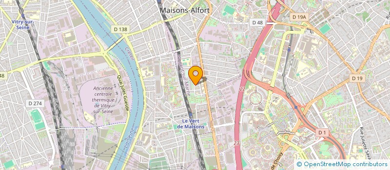 localisation de l'entreprise SCI ISATIS à MAISONS-ALFORT