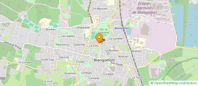 localisation de l'entreprise SCI ISATIS  BLANQUEFORT