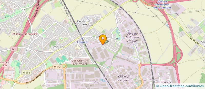 localisation de l'entreprise SCI ISATOM à LESQUIN