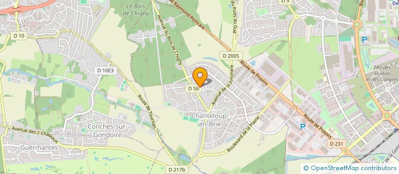 localisation de l'entreprise SCI ISAURA  CHANTELOUP-EN-BRIE