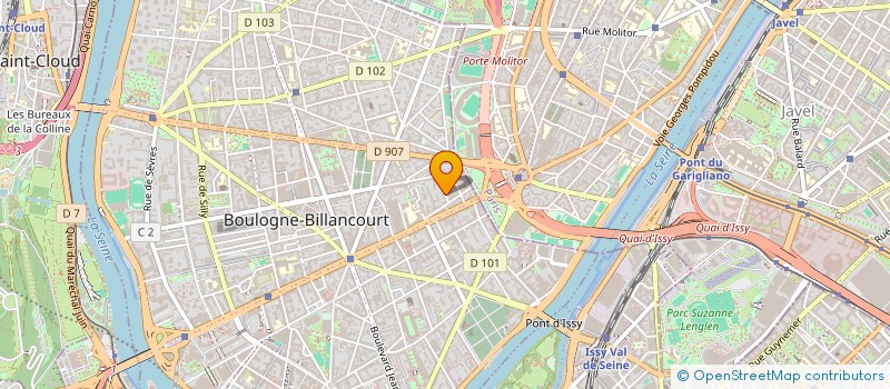 localisation de l'entreprise SCI ISAURA à BOULOGNE-BILLANCOURT
