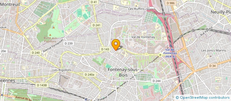 localisation de l'entreprise SCI ISAURE à FONTENAY-SOUS-BOIS