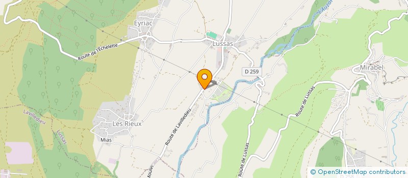 localisation de l'entreprise SCI ISAVAL  LUSSAS