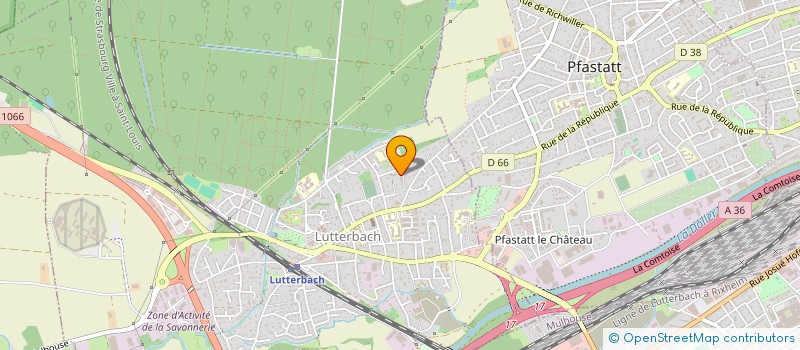 localisation de l'entreprise SCI ISAWE  LUTTERBACH