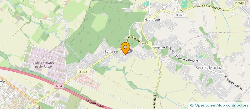 localisation de l'entreprise SCI ISBA  MORLAAS