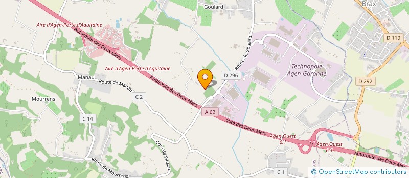 localisation de l'entreprise SCI ISCALUJO  SAINT VINCENT DE LAMONTJOIE