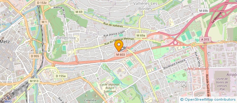 localisation de l'entreprise SCI ISDA  METZ