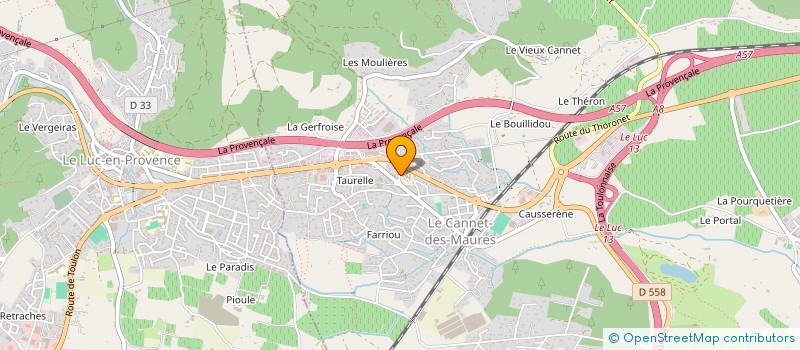 localisation de l'entreprise SCI ISEA  LE CANNET-DES-MAURES