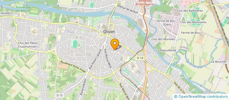 localisation de l'entreprise SCI ISEDOEC  OLIVET