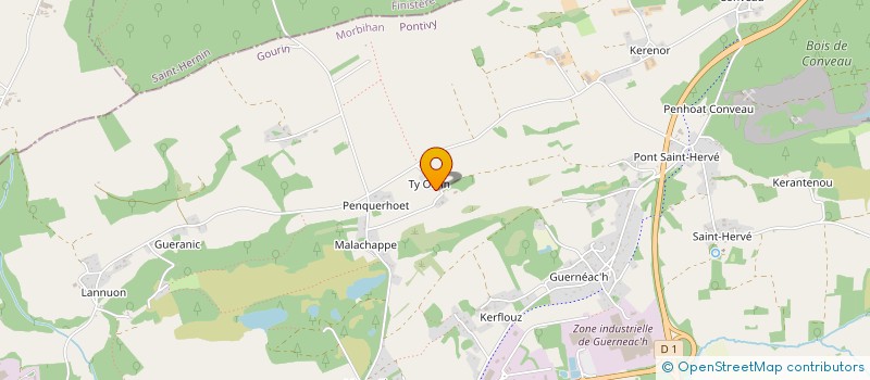 localisation de l'entreprise SCI ISEKA  GOURIN