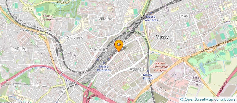 localisation de l'entreprise SCI ISEO à MASSY