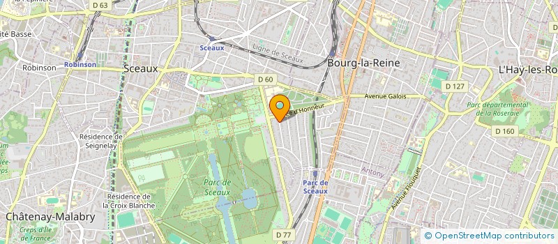 localisation de l'entreprise SCI ISHE à SCEAUX